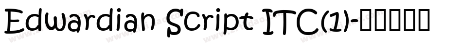 Edwardian Script ITC(1)字体转换